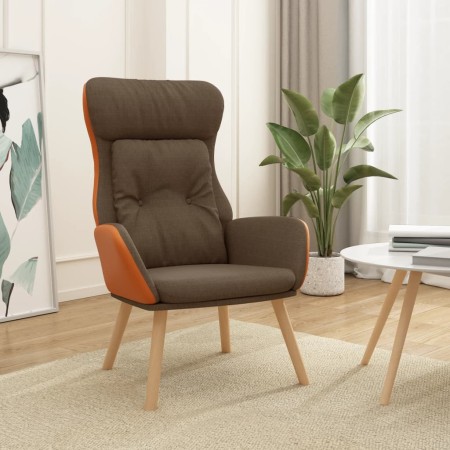 Sillón de relax de tela y PVC marrón de , Sillones - Ref: Foro24-341304, Precio: 104,98 €, Descuento: %