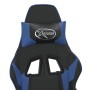 Silla gaming de masaje cuero sintético negro y azul de , Sillones para videojuegos - Ref: Foro24-345445, Precio: 116,35 €, De...