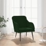 Sillón de terciopelo verde oscuro 63x76x80 cm de , Sillones - Ref: Foro24-351456, Precio: 90,16 €, Descuento: %