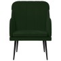 Sillón de terciopelo verde oscuro 63x76x80 cm de , Sillones - Ref: Foro24-351456, Precio: 90,16 €, Descuento: %