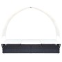 Tumbona doble con toldo de ratán sintético negro de , Tumbonas - Ref: Foro24-42665, Precio: 261,21 €, Descuento: %