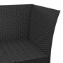 Set de muebles de jardín 3 pzas y cojines ratán sintético negro de , Conjuntos de jardín - Ref: Foro24-319692, Precio: 235,66...