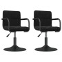 Sillas de comedor giratorias 2 uds terciopelo negro de , Sillas de comedor - Ref: Foro24-334614, Precio: 132,45 €, Descuento: %
