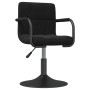 Sillas de comedor giratorias 2 uds terciopelo negro de , Sillas de comedor - Ref: Foro24-334614, Precio: 132,45 €, Descuento: %