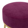 Hocker redondo morado terciopelo de , Taburetes y sillas plegables - Ref: Foro24-340258, Precio: 47,42 €, Descuento: %