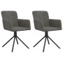 Sillas de comedor giratorias 2 unidades terciopelo gris oscuro de , Sillas de comedor - Ref: Foro24-344791, Precio: 157,58 €,...