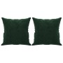 Cojines decorativos 2 uds terciopelo verde oscuro 40x40 cm de , Cojines - Ref: Foro24-349487, Precio: 24,83 €, Descuento: %