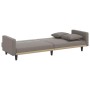Sofá cama con cojines tela gris taupe de , Sofás - Ref: Foro24-351880, Precio: 281,23 €, Descuento: %