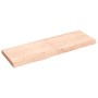 Estante de pared madera maciza roble sin tratar 120x40x(2-6) cm de , Estantes y estanterías - Ref: Foro24-363575, Precio: 53,...