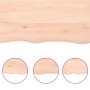 Estante de pared madera maciza roble sin tratar 120x40x(2-6) cm de , Estantes y estanterías - Ref: Foro24-363575, Precio: 53,...