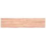 Estante pared madera roble tratada marrón claro 140x30x(2-6) cm de , Estantes y estanterías - Ref: Foro24-363701, Precio: 46,...