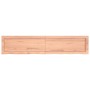 Estante pared madera roble tratada marrón claro 140x30x(2-6) cm de , Estantes y estanterías - Ref: Foro24-363701, Precio: 46,...