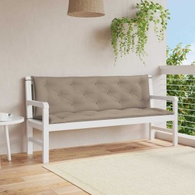 Cojín de banco de jardín tela Oxford taupe 150x(50+50)x7 cm de , Cojines para sillas y sofás - Ref: Foro24-315024, Precio: 53...