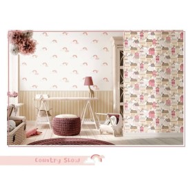 Noordwand Papel pintado Mondo baby Rainbows blanco y rosa de , Papel pintado - Ref: Foro24-444883, Precio: 27,54 €, Descuento: %