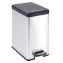 Curver Papelera de pedal estrecha Deco plateada 25 L de , Cubos de la basura y papeleras - Ref: Foro24-443832, Precio: 61,81 ...