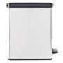 Curver Papelera de pedal estrecha Deco plateada 25 L de , Cubos de la basura y papeleras - Ref: Foro24-443832, Precio: 61,81 ...
