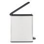 Curver Papelera de pedal estrecha Deco plateada 25 L de , Cubos de la basura y papeleras - Ref: Foro24-443832, Precio: 61,81 ...