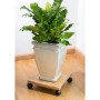 Nature Soporte con ruedas para plantas cuadrado BPC marrón 30x30 cm de , Soportes para macetas - Ref: Foro24-446404, Precio: ...