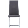 Juego de comedor 9 piezas cuero sintético gris de , muebles para cocinas y comedores - Ref: Foro24-3053098, Precio: 766,62 €,...
