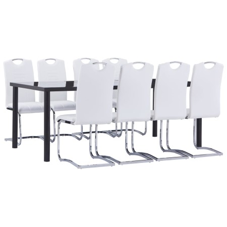 Juego de comedor 9 piezas cuero sintético blanco de , muebles para cocinas y comedores - Ref: Foro24-3053137, Precio: 846,99 ...