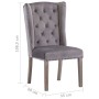 Sillas de comedor 4 unidades terciopelo gris de , Sillas de comedor - Ref: Foro24-3055851, Precio: 869,68 €, Descuento: %