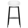 Mesa alta y taburetes de bar 7 piezas negro y blanco de , muebles para cocinas y comedores - Ref: Foro24-3057390, Precio: 499...