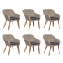 Set de comedor de jardín 7 pzas y cojines ratán sintético gris de , Conjuntos de jardín - Ref: Foro24-3057814, Precio: 910,68...