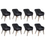Juego de comedor para jardín 9 piezas ratán sintético negro de , Conjuntos de jardín - Ref: Foro24-3059485, Precio: 987,15 €,...