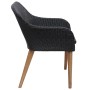 Juego de comedor para jardín 9 piezas ratán sintético negro de , Conjuntos de jardín - Ref: Foro24-3059485, Precio: 987,15 €,...