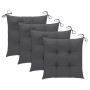 Sillas de jardín con cojines 4 unidades madera maciza de acacia de , Sillas de jardín - Ref: Foro24-3061198, Precio: 323,18 €...