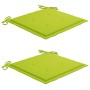 Sillas de jardín con cojines 2 uds madera maciza teca y acero de , Sillas de jardín - Ref: Foro24-3061526, Precio: 274,82 €, ...