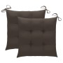 Sillas de jardín con cojines 2 uds madera maciza acacia y acero de , Sillas de jardín - Ref: Foro24-3061511, Precio: 235,74 €...