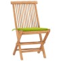 Set comedor de jardín plegable 3 piezas madera de teca cojines de , Conjuntos de jardín - Ref: Foro24-3063182, Precio: 166,60...