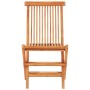 Set de bistró 3 piezas madera de teca y cojines a cuadros rojos de , Conjuntos de jardín - Ref: Foro24-3063238, Precio: 188,2...