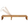 Tumbona con cojín madera maciza de acacia de , Tumbonas - Ref: Foro24-3064150, Precio: 236,52 €, Descuento: %