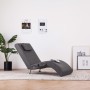 Diván de masaje con almohada de cuero artificial gris de , Divanes - Ref: Foro24-281288, Precio: 268,43 €, Descuento: %