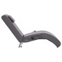 Diván de masaje con almohada de cuero artificial gris de , Divanes - Ref: Foro24-281288, Precio: 268,43 €, Descuento: %