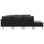 Sofá seccional de cuero sintético negro de , Sofás - Ref: Foro24-287203, Precio: 1,00 €, Descuento: %