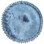 Puf redondo de terciopelo azul 40x20 cm de , Otomanas - Ref: Foro24-287566, Precio: 35,36 €, Descuento: %