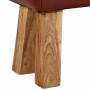 Banco potro gimnasio cuero y madera acacia maciza marrón 160 cm de , Bancos de comedor y cocina - Ref: Foro24-320607, Precio:...