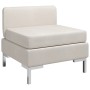 Sofá central seccional con cojín tela color crema de , Sofás - Ref: Foro24-287002, Precio: 125,68 €, Descuento: %