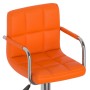 Taburetes de cocina 2 unidades cuero sintético naranja de , Taburetes de cocina - Ref: Foro24-334600, Precio: 152,16 €, Descu...