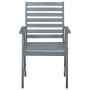 Sillas comedor de jardín 3 uds madera maciza acacia y cojines de , Sillas de jardín - Ref: Foro24-3064436, Precio: 290,53 €, ...