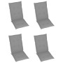 Sillas de jardín reclinables 4 uds madera maciza acacia cojines de , Sillas de jardín - Ref: Foro24-3065348, Precio: 361,28 €...