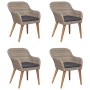Juego de comedor para jardín 5 piezas marrón de , Conjuntos de jardín - Ref: Foro24-3067733, Precio: 609,94 €, Descuento: %