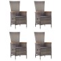 Juego de comedor para jardín 5 piezas gris de , Conjuntos de jardín - Ref: Foro24-3068758, Precio: 705,15 €, Descuento: %