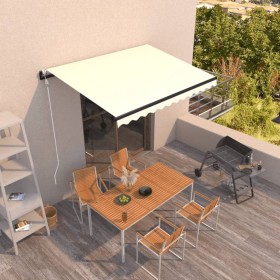 Toldo retráctil automático crema 350x250 cm de , Toldos - Ref: Foro24-3069087, Precio: 426,91 €, Descuento: %