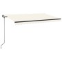 Toldo automático con LED sensor de viento crema 450x350 cm de , Toldos - Ref: Foro24-3069212, Precio: 640,82 €, Descuento: %