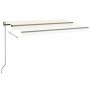 Toldo automático con LED sensor de viento crema 450x350 cm de , Toldos - Ref: Foro24-3069212, Precio: 640,82 €, Descuento: %