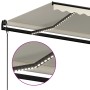 Toldo automático con LED sensor de viento crema 450x350 cm de , Toldos - Ref: Foro24-3069212, Precio: 640,82 €, Descuento: %